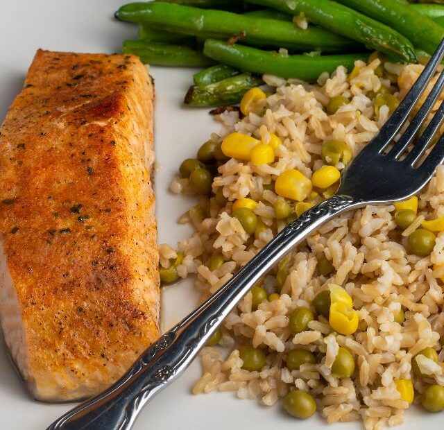 Orange Soy Salmon with Rice Recipe