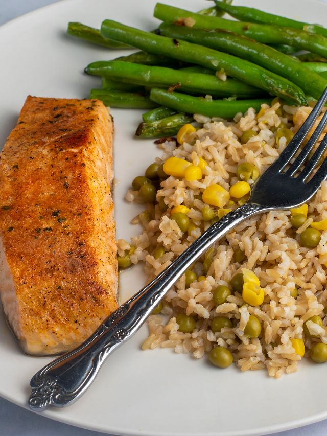 Orange Soy Salmon with Rice Recipe