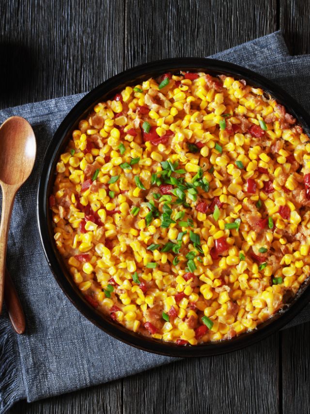 Cheesy Slow-Cooked Corn Recipe